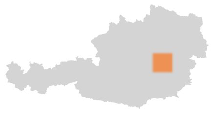 Bezirk Bruck-Mürzzuschlag auf der Österreichkarte