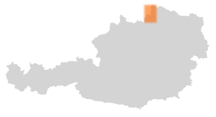 Bezirk Gmünd auf der Österreichkarte