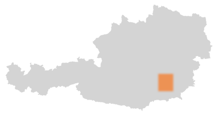 Bezirk Graz-Umgebung auf der Österreichkarte
