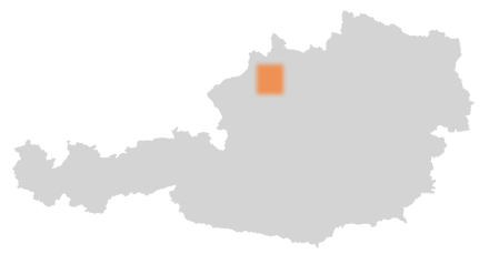 Bezirk Grieskirchen auf der Österreichkarte