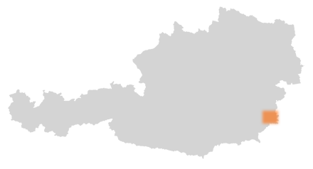 Bezirk Güssing auf der Österreichkarte