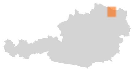 Bezirk Hollabrunn auf der Österreichkarte
