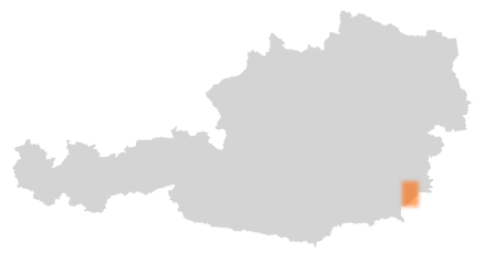 Bezirk Jennersdorf auf der Österreichkarte