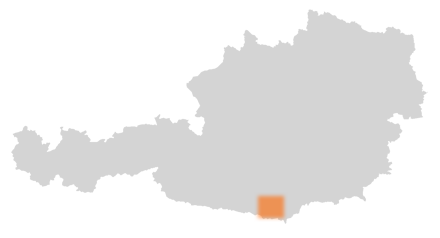 Bezirk Klagenfurt-Land auf der Österreichkarte