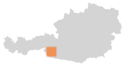Bezirk Lienz auf der Österreichkarte