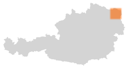 Bezirk Mistelbach auf der Österreichkarte
