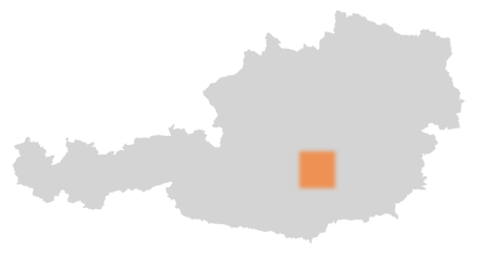Bezirk Murtal auf der Österreichkarte