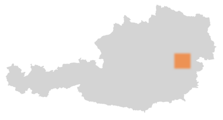 Bezirk Neunkirchen auf der Österreichkarte