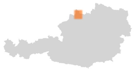 Bezirk Rohrbach auf der Österreichkarte