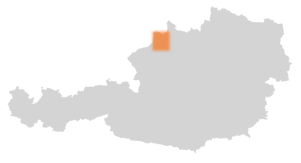 Bezirk Schärding auf der Österreichkarte