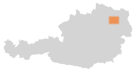 Bezirk Tulln auf der Österreichkarte