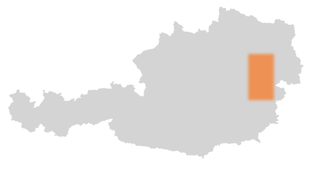 Bezirk Wiener Neustadt auf der Österreichkarte