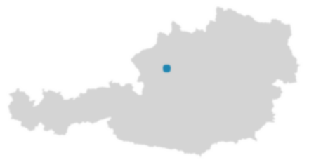 Österreichkarte: Wo ist Aurach am Hongar?