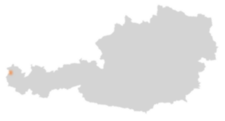 Bezirk Dornbirn auf der Österreichkarte