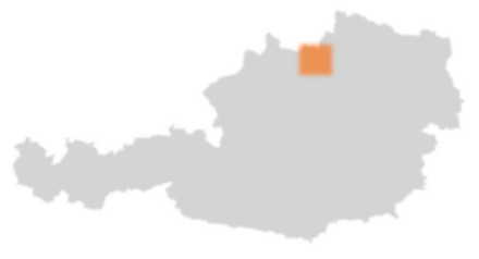 Bezirk Freistadt auf der Österreichkarte