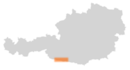 Bezirk Hermagor auf der Österreichkarte