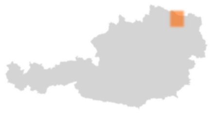Bezirk Hollabrunn auf der Österreichkarte