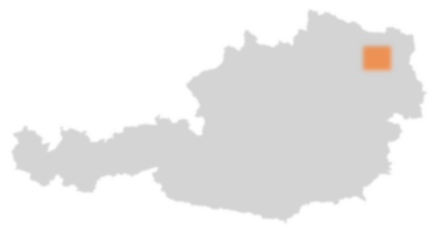 Bezirk Korneuburg auf der Österreichkarte