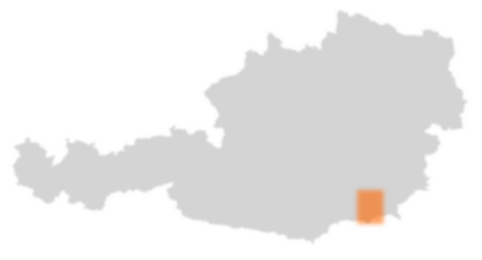 Bezirk Leibnitz auf der Österreichkarte