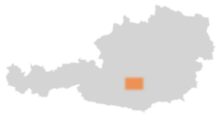 Bezirk Murau auf der Österreichkarte
