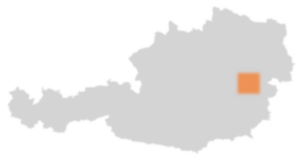 Bezirk Neunkirchen auf der Österreichkarte