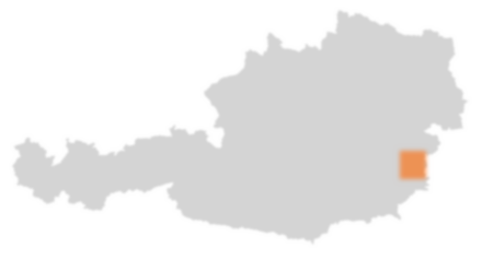 Bezirk Oberwart auf der Österreichkarte