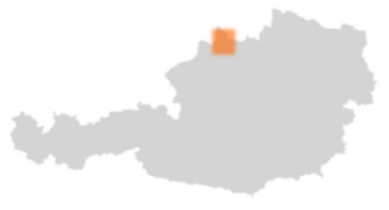 Bezirk Rohrbach auf der Österreichkarte