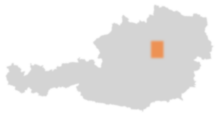 Bezirk Scheibbs auf der Österreichkarte