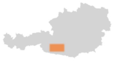 Bezirk Spittal an der Drau auf der Österreichkarte