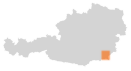 Bezirk Südoststeiermark auf der Österreichkarte