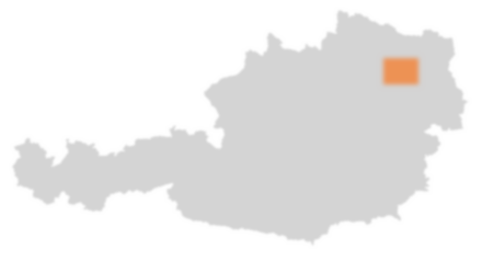 Bezirk Tulln auf der Österreichkarte