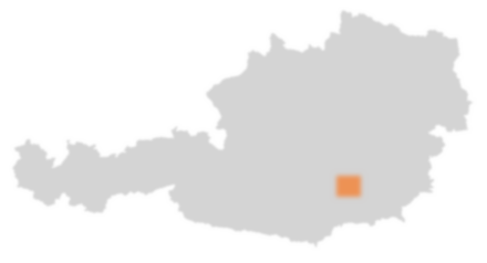 Bezirk Voitsberg auf der Österreichkarte