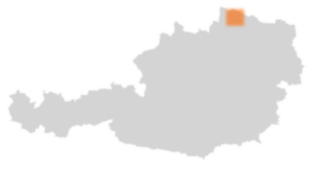 Bezirk Waidhofen an der Thaya auf der Österreichkarte