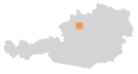 Bezirk Wels-Land auf der Österreichkarte